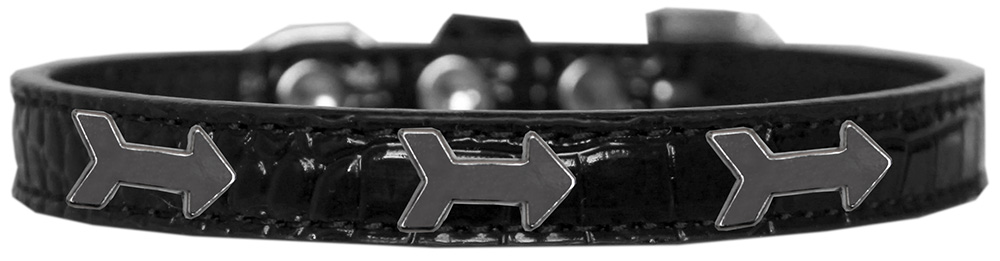 Arrows Widget Croc Dog Collar Black Size 10